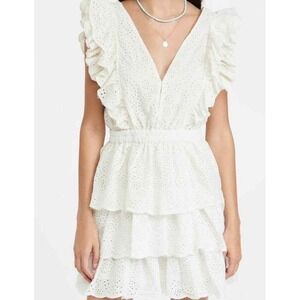 Love The Label - Ivory Ruffle Tiered Dress‎ Size M